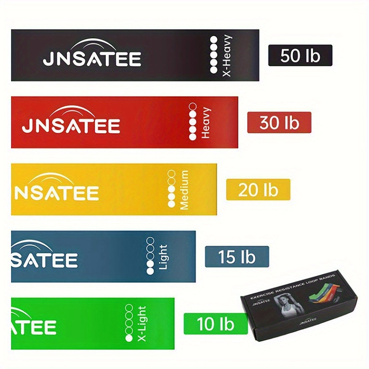 Resistance Loop Bands Elastic Yoga Fitness Strength Training