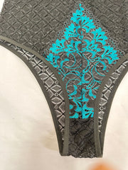 Lace Keyhole Teddy Bodysuit