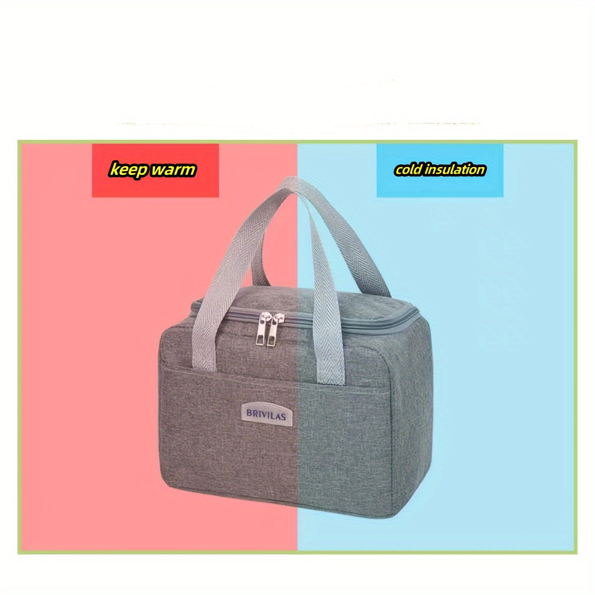 Insulation Bag Outdoor Bento Bag Work Lunch Bag Handbag Hiking Camping Food Stor