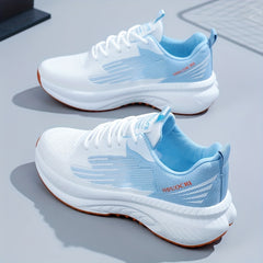 Women's Letter Print Mesh Yoga Running Shoes Breathable