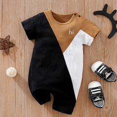 Baby Boys Colorful Short Sleeve Romper
