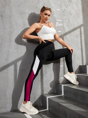 Breathable Mesh Sports Leggings with Phone Pocket for Women