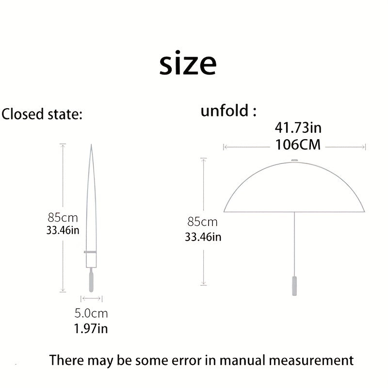 16 Ribs Long Handle Umbrella Wooden Waterproof Windproof Umbrella