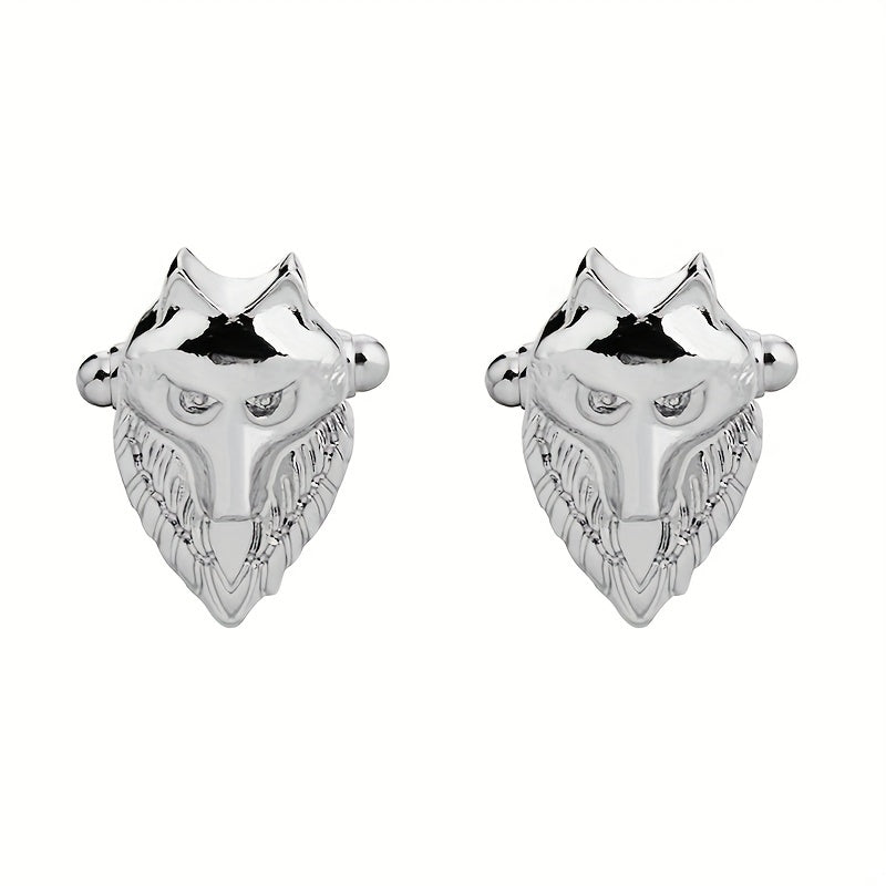 Wolf Head Cufflinks Animal Cufflinks French Shirt Clothing Cufflinks