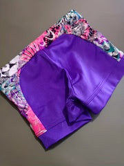 Girls Gymnastics & Dance Boy Cut Booty Shorts