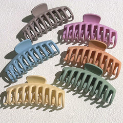 6pcs Large Frosted Hair Claw Non-slip Hair Accessories