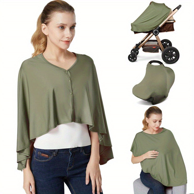 Breathable Nursing Cover with Rigid Hoop, Mother Nursing Apron