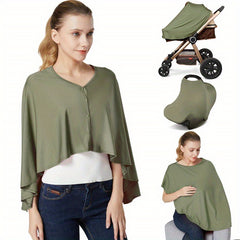 Breathable Nursing Cover with Rigid Hoop, Mother Nursing Apron