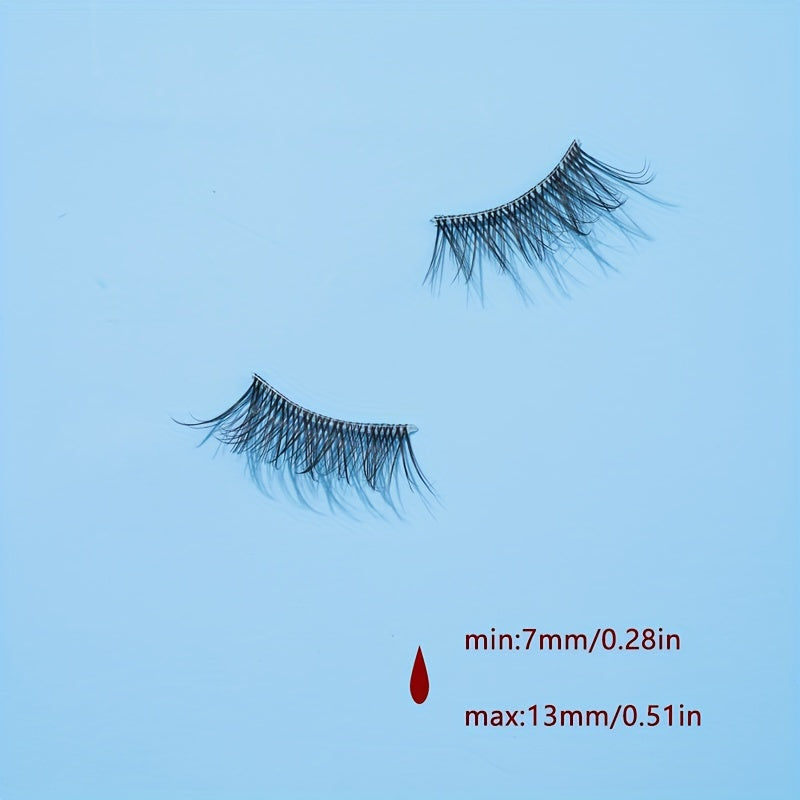 7 Pairs Natural Winged End 3D Wispy Eyelashes