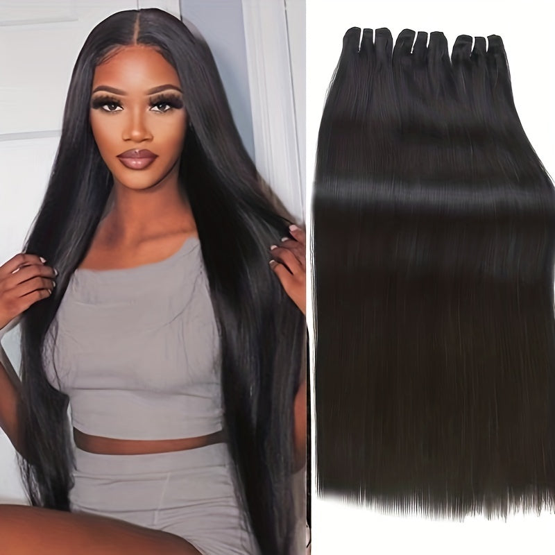 10A Brazilian Straight Hair Bundle 3PCS Human Hair Weaving Extension