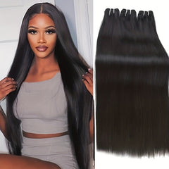 10A Brazilian Straight Hair Bundle 3PCS Human Hair Weaving Extension