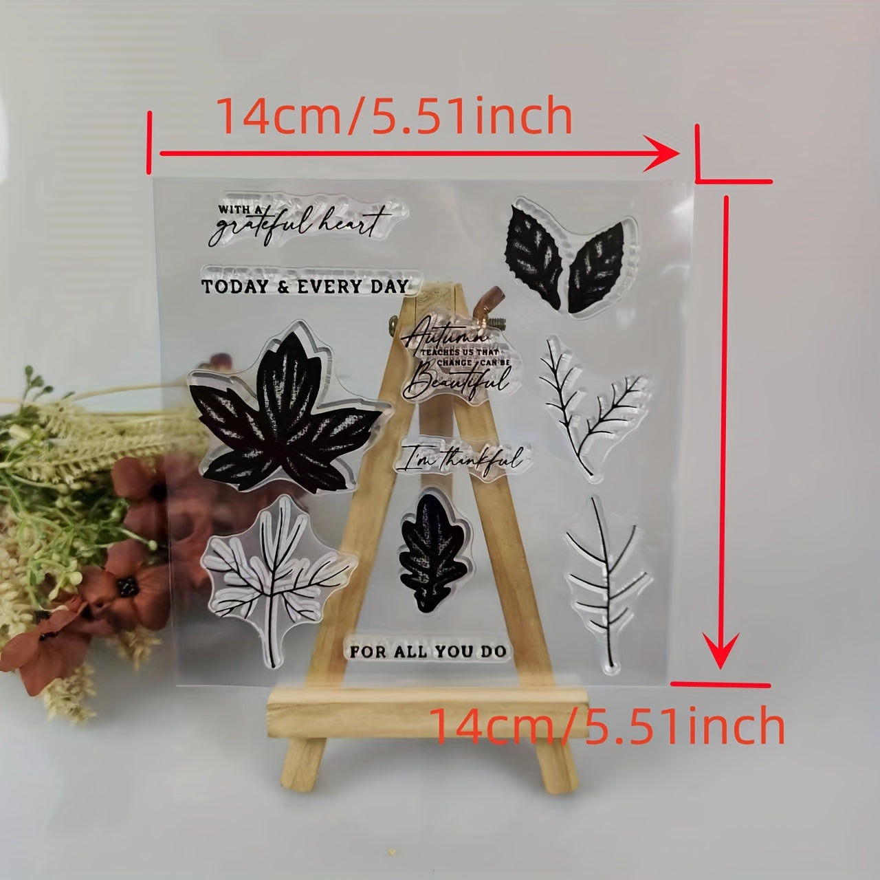 Leaf Metal Cutting Dies And Stamps Set For Scrapbooking Card Paper Craft