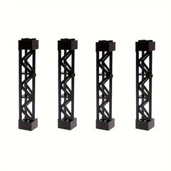 6pcs Train Track Tower Baseplate Support Stent Building Blocks Accessories