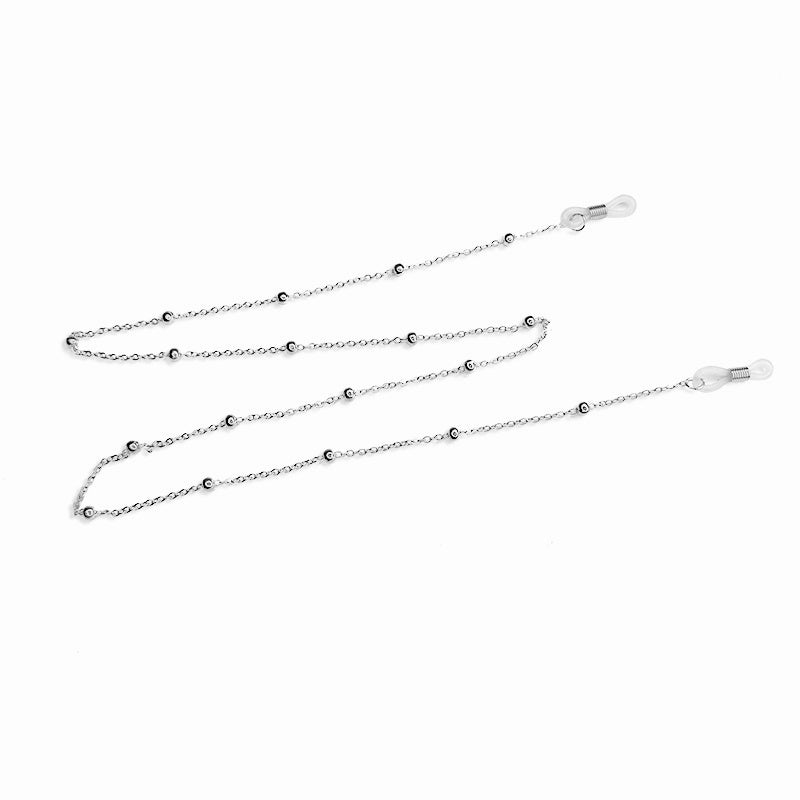 Metal Men Eyeglass Chains Reading Beaded Glasses Chain Necklace