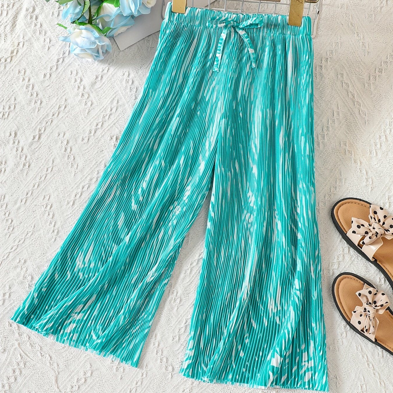 Toddler Girls Tie Dye Wide Leg Pants