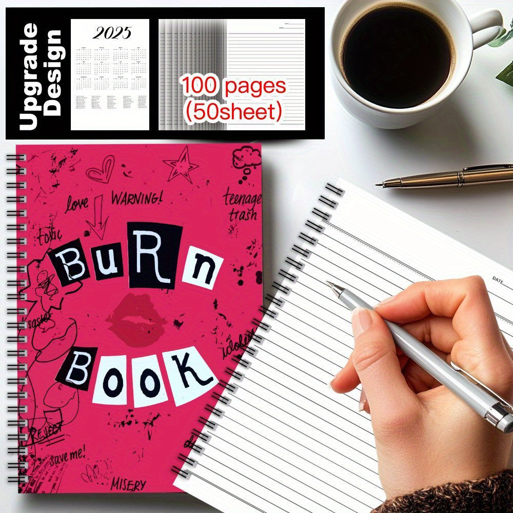 Mean Girls Fun Fun Spiral Notebook Burn Book Mean Girls Journal
