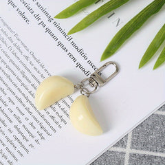 Garlic Keychain Food Accessory for Bags