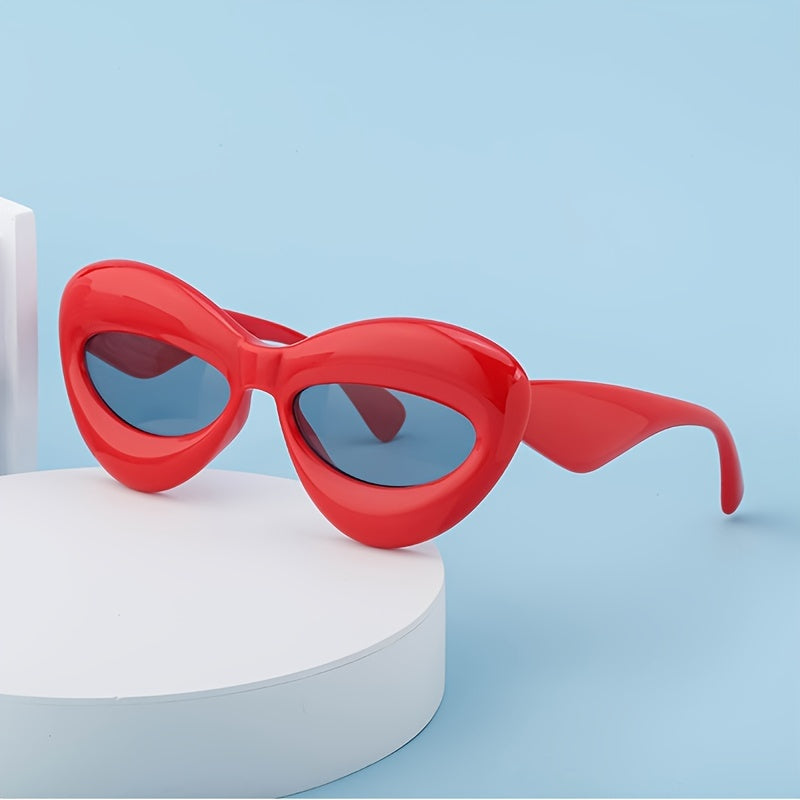 Y2K Narrow Frame Lip Inflatable Sunglasses