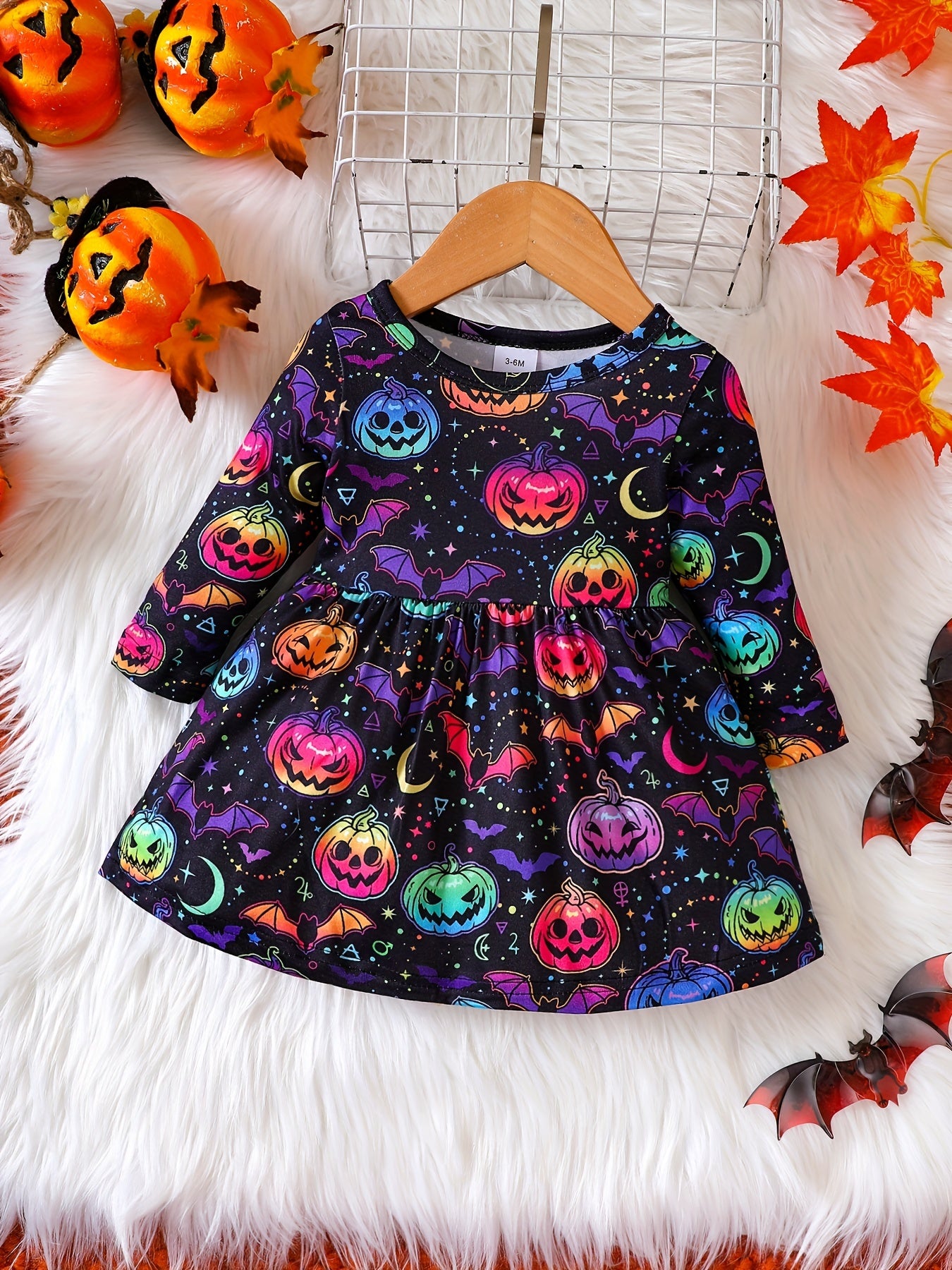 Baby Girl Halloween Printed Dress
