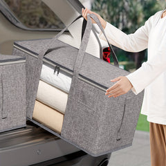 Large Capacity Storage Bag Lightweight Clothes Storage Bag With Window & Handles