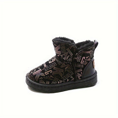 Girls Lightweight Snow Boots Soft Warm Fleece Outdoor Walking Hiking Winter