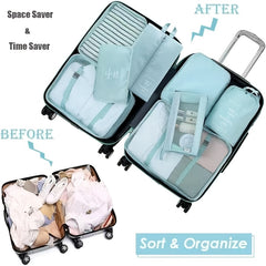 8pcs Packing Organizer Set Waterproof Storage Bag