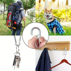 5pcs D Type Aluminum Buckle for Outdoor Camping