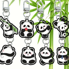 Chinese Style Panda Keychain Pendant Backpack