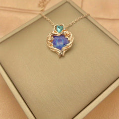Dolphin Crystal Pendant Necklace Clavicle Chain Birthday Gift