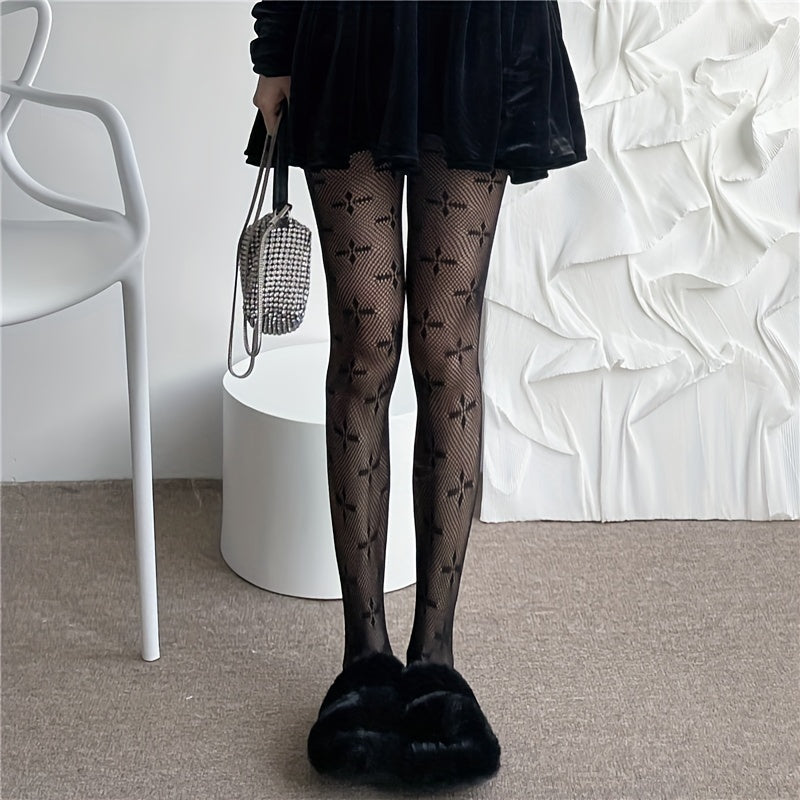 Girls Kids Cross Pattern Fishnet Pantyhose Children s Stockings
