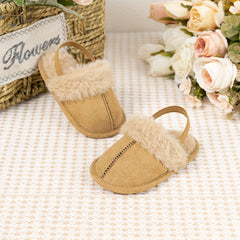 Cozy Fleece House Shoes For Baby Girls