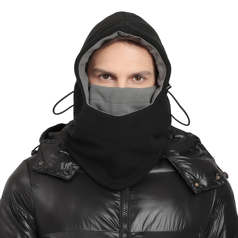 Winter Warm Balaclava Fleece Ski Hat Unisex Hooded With Mask