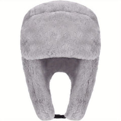 Winter Thick Plush Windproof Warm Earflap Hat for Outdoor Skiing Cycling