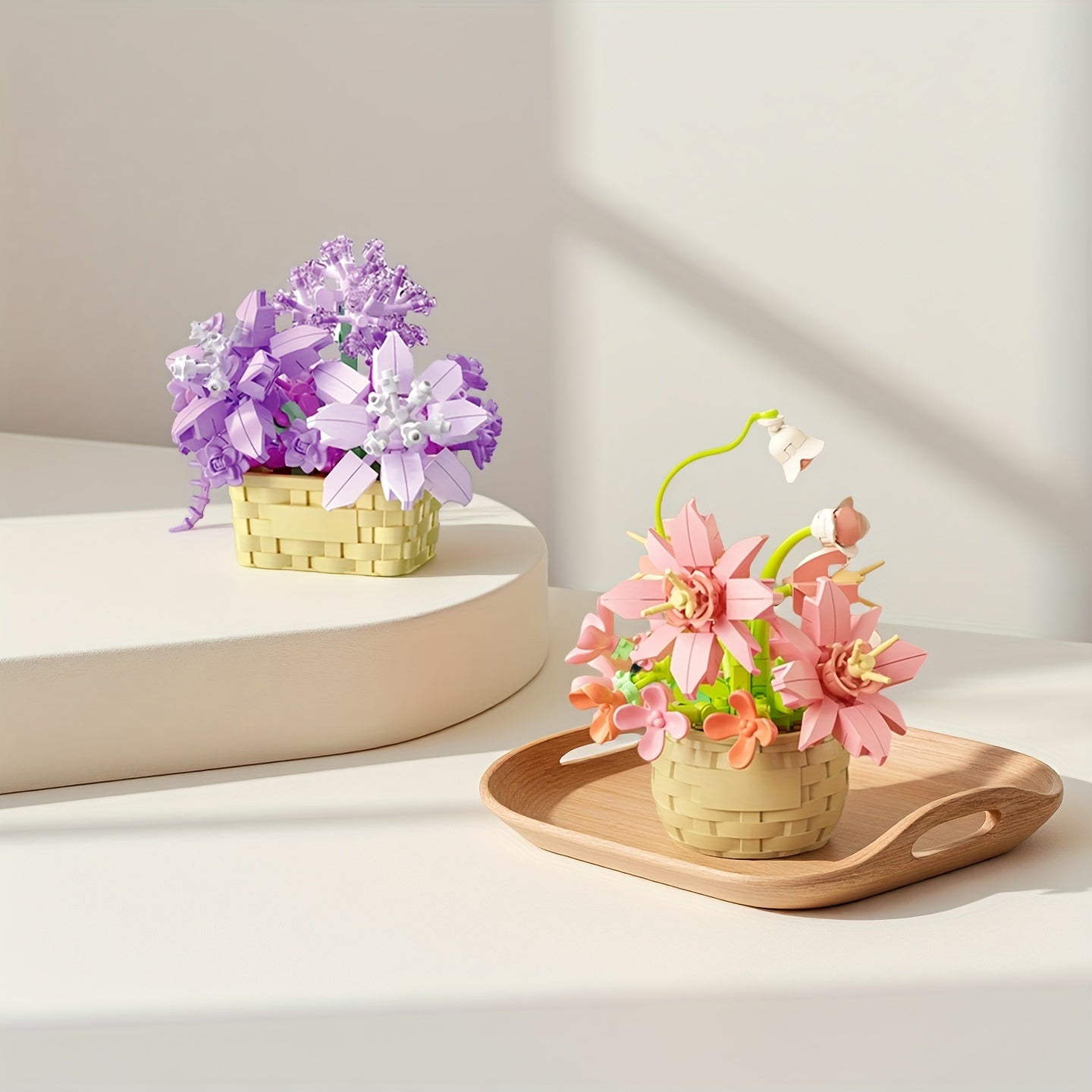 Eternal Flower Building Block DIY Potted Plant Bonsai Bouquet