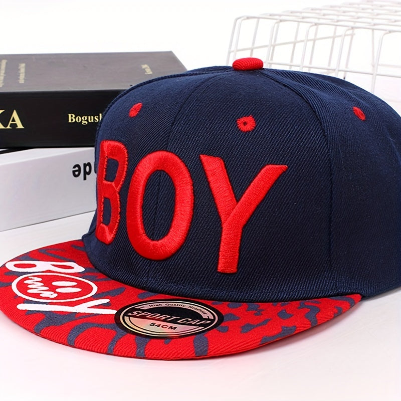 Boy Embroidery Unisex Baseball Cap Hip Hop Snapback Hat Adjustable
