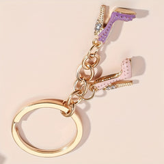 High Heel Keychain Key Ring Purse Bag Charm Pendant Accessory Gift