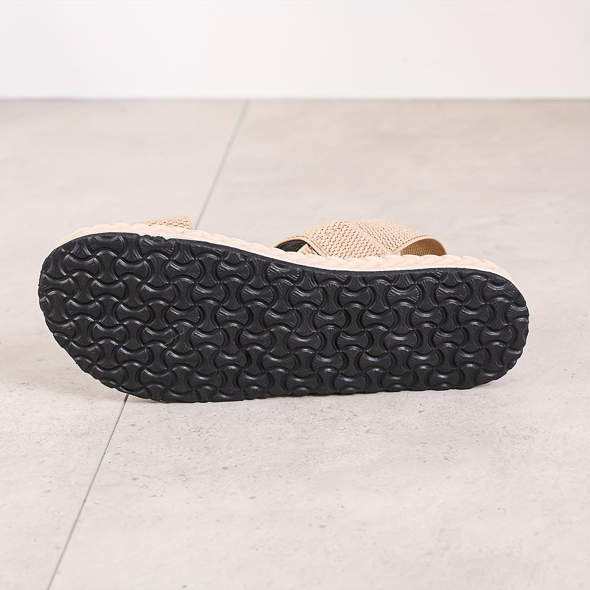 Women's Flat Slip On Sandals Open Toe Anti-Skid Casual Beach Sandals