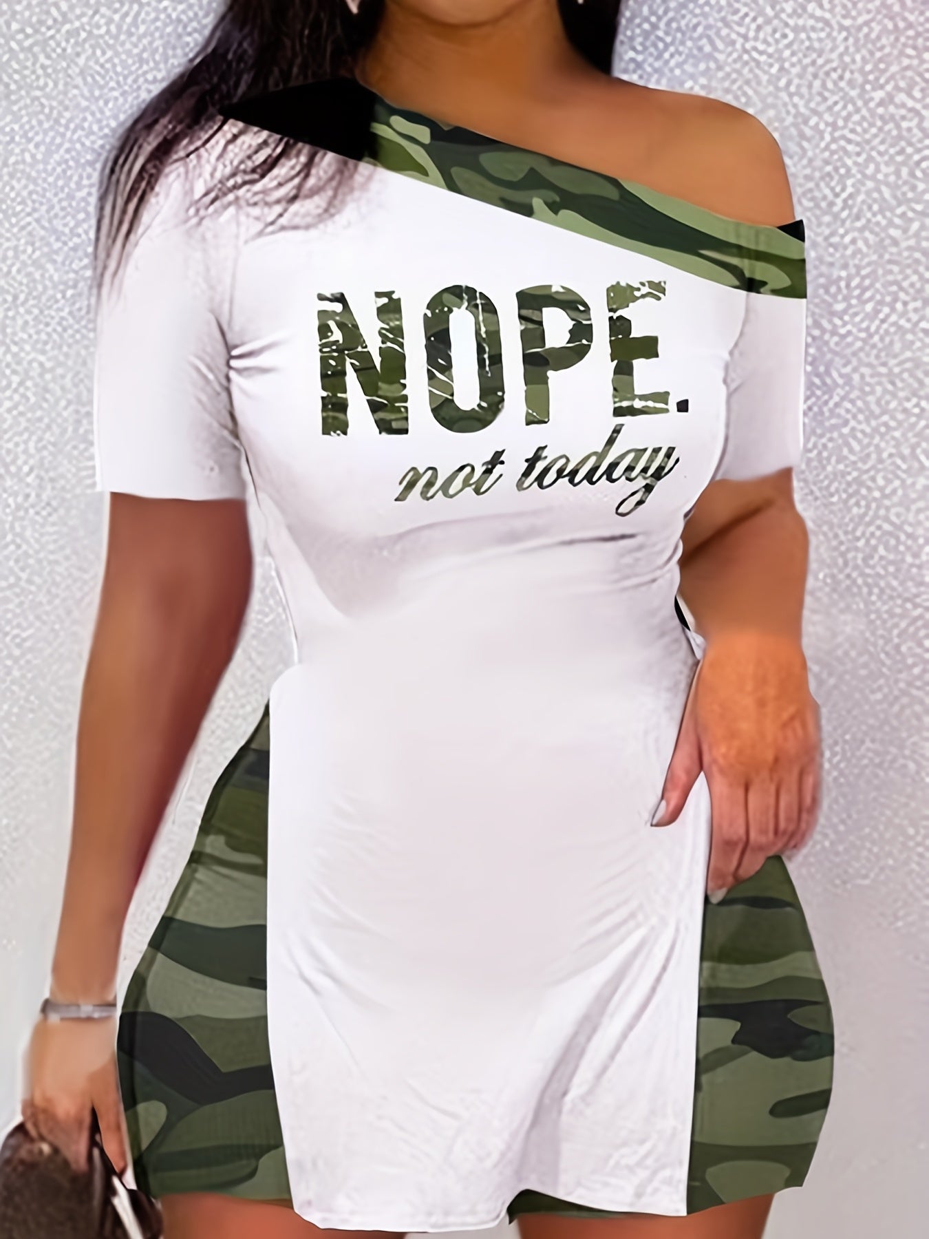 Trendy Two Piece Set Letter Print Tee & Pants