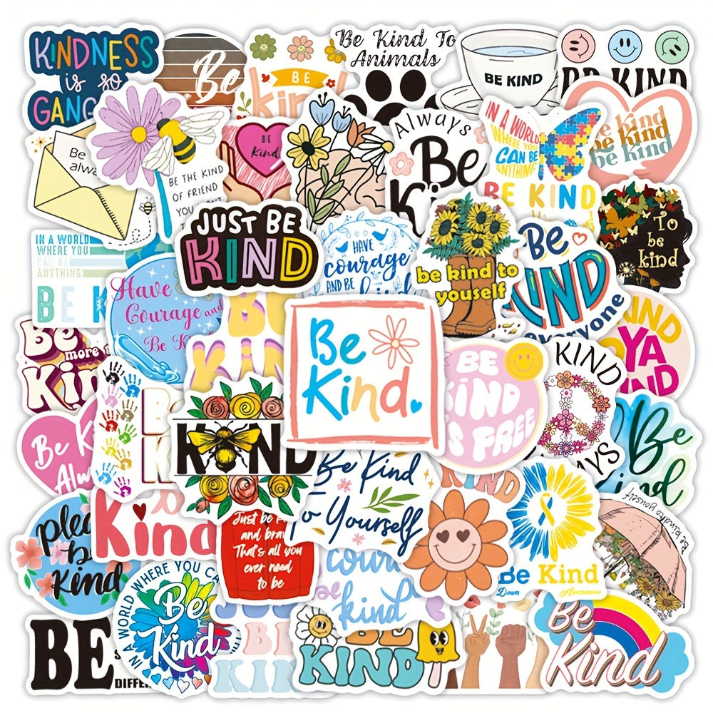 50pcs Psycholinguistic Writing Series Stickers Waterproof Decorative Stickers