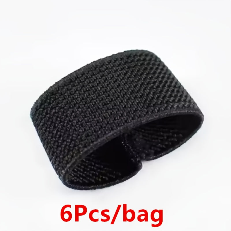 6x Elastic Belt Keepers Strap Organizer for Wide Belts Backpack Holder
