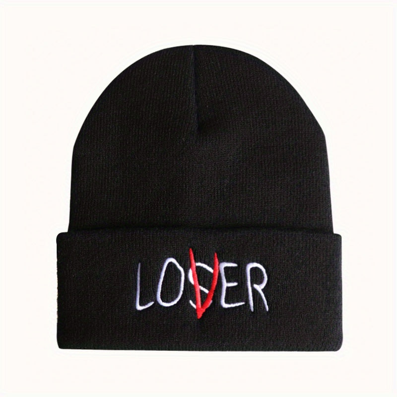 Embroidered LOSER Beanie for Men