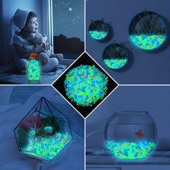 50 Glow in the Dark Garden Pebbles - Magical Garden Decor