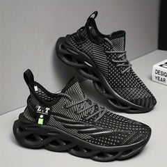 Men's Breathable Knitted Sneakers for Running