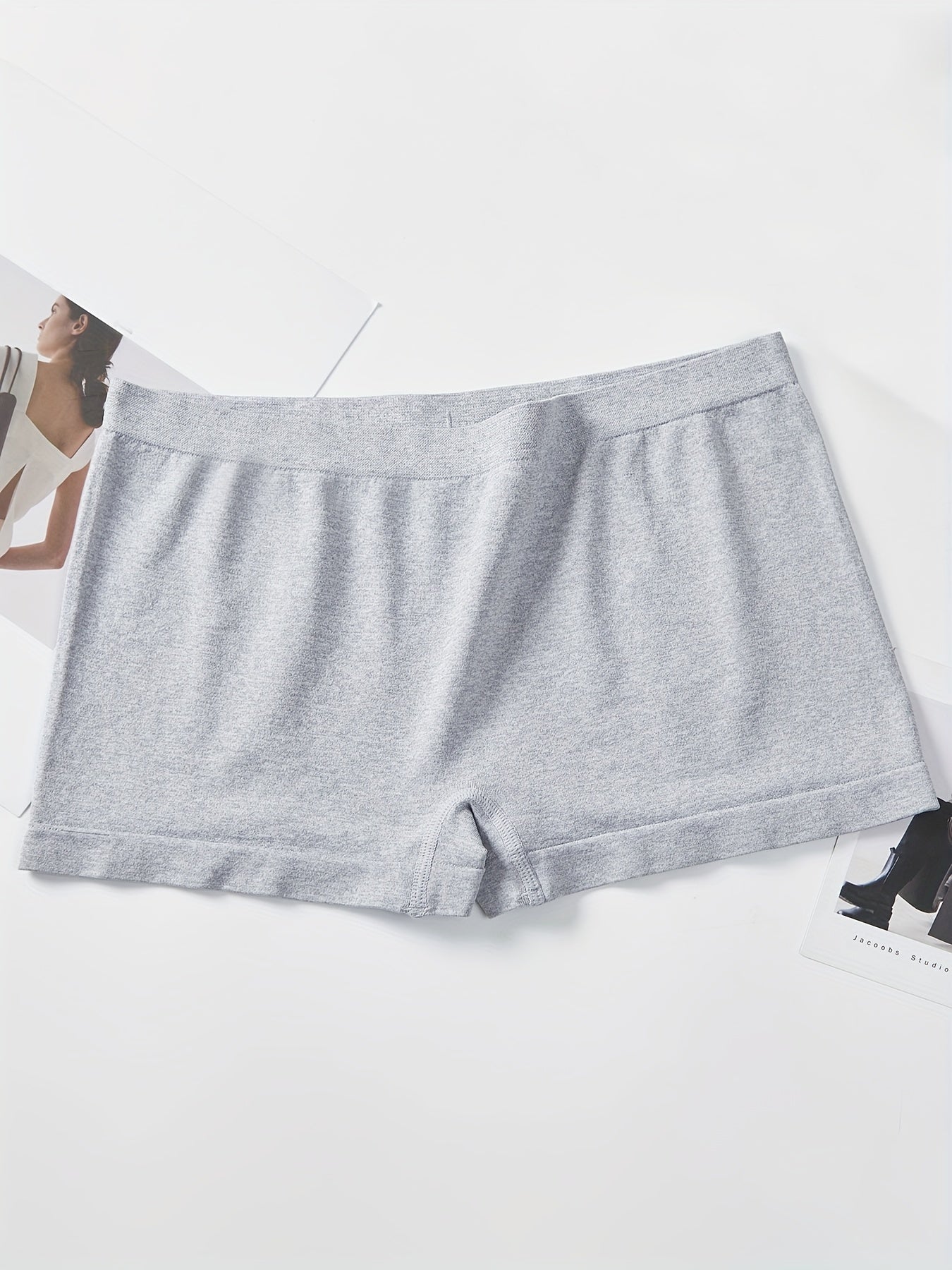 3 Pack Plus Size Seamless Boy Shorts Set