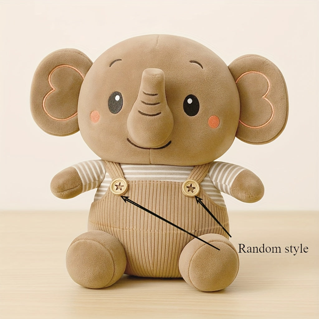 Elephant Plush Toy Doll Overalls Elephant Doll Gift Activity Gift