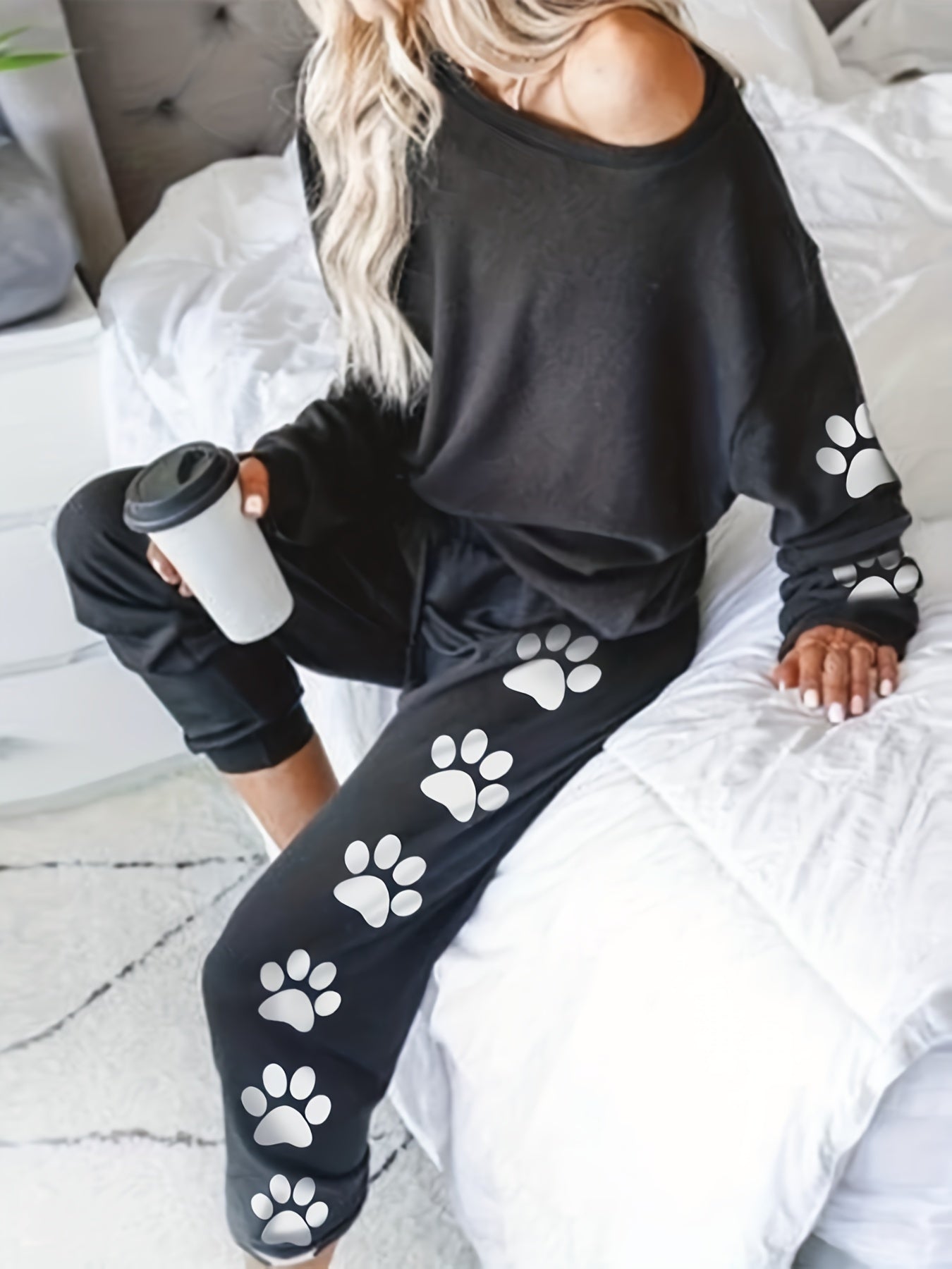 Paw Print Top & Pants Set
