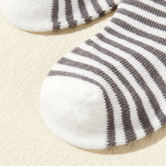 6 Pairs Boys Star Striped Short Socks for All Seasons