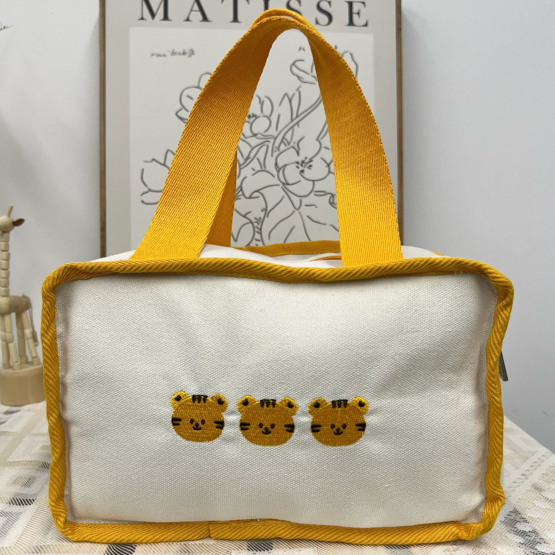 Portable Mommy Bag Lightweight Canvas Mother And Baby Bag