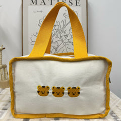 Portable Mommy Bag Lightweight Canvas Mother And Baby Bag