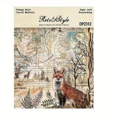 Single Sided Pattern Paper DIY Photo Album Scrapbook Fox